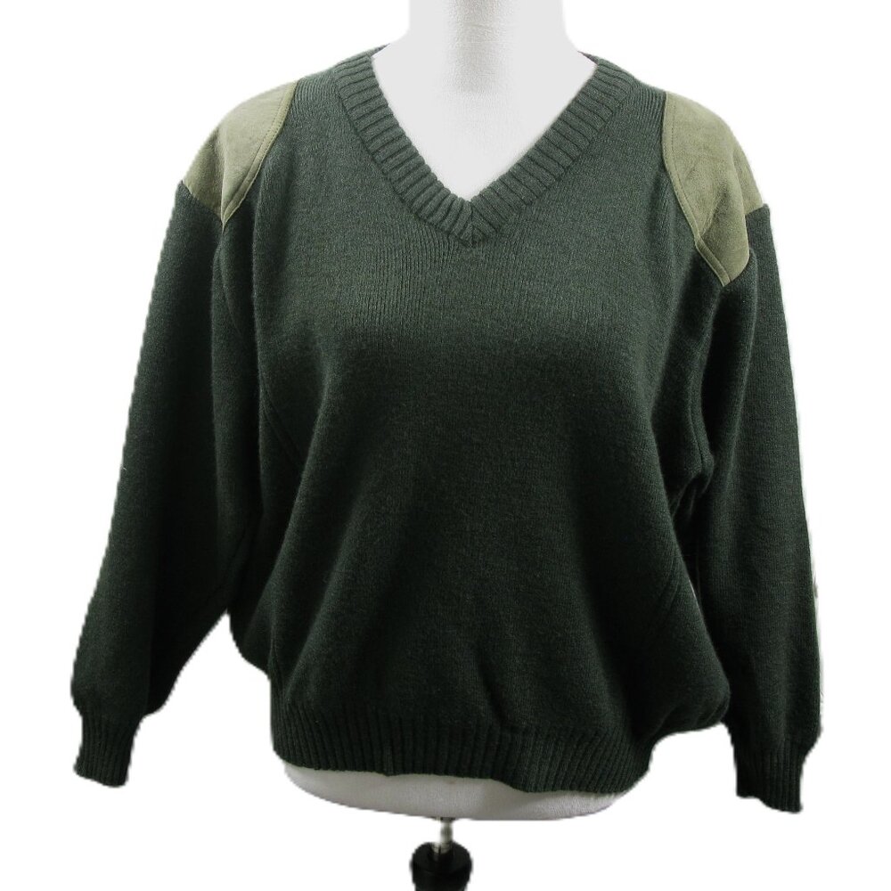 Barbour Men's Army Green Washable Wool Sweater Size M?